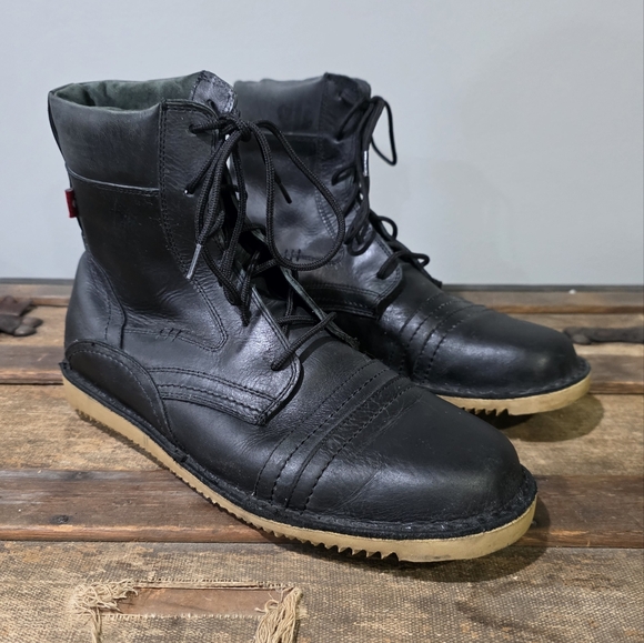 Oliberte Ngola Premium African Leather Double Toe Cap Combat/Work Boots. 43 - Picture 4 of 10